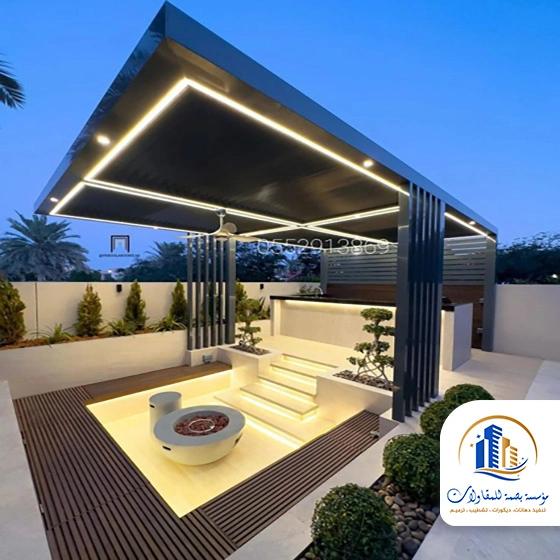 ديكور جلسات خارجية للحدائق بجده