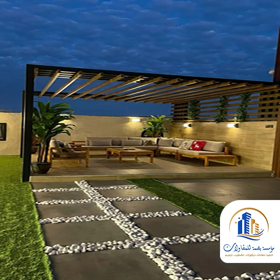 ديكور جلسات خارجية للحدائق بجده
