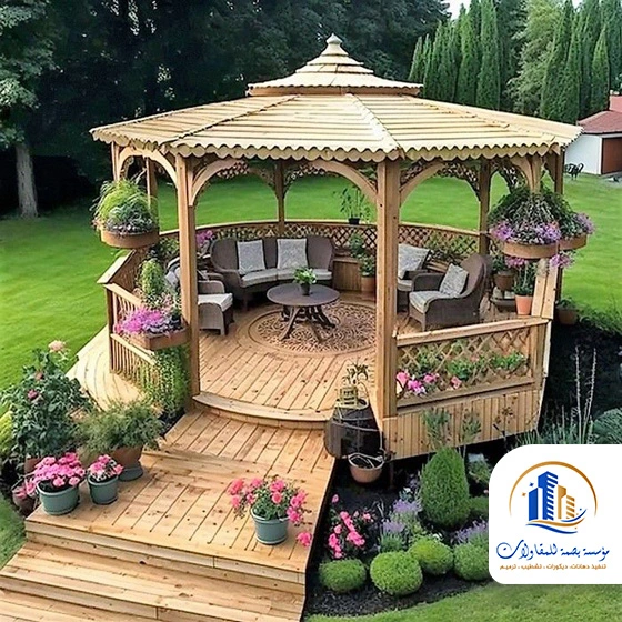 ديكور جلسات خارجية للحدائق بجده