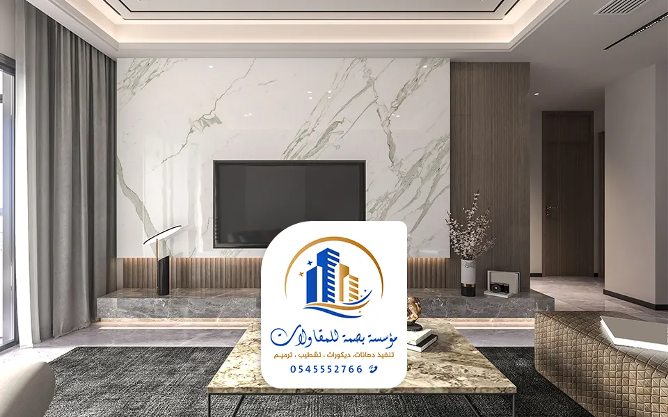 ديكورات جدران صالات جدة